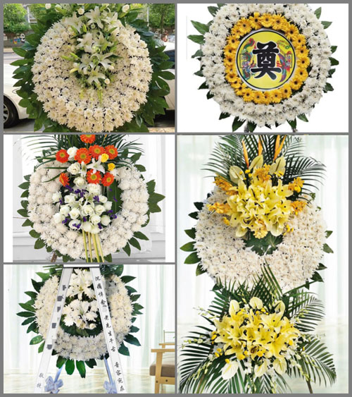 广东广州市花都区花东镇李溪村花圈速递